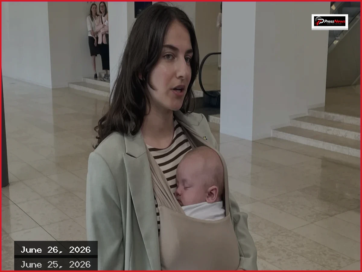 Sweden’s Environment Minister Brings Her Baby to EU Meeting