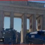 Berlin Police Use Water Cannons to Provide Heatwave Relief