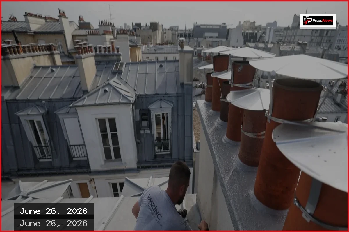 Paris Zinc Rooftops Become Hot Enough to Cook a Crepe