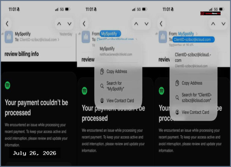 How Fake Spotify Emails Are Targeting User Payment Details