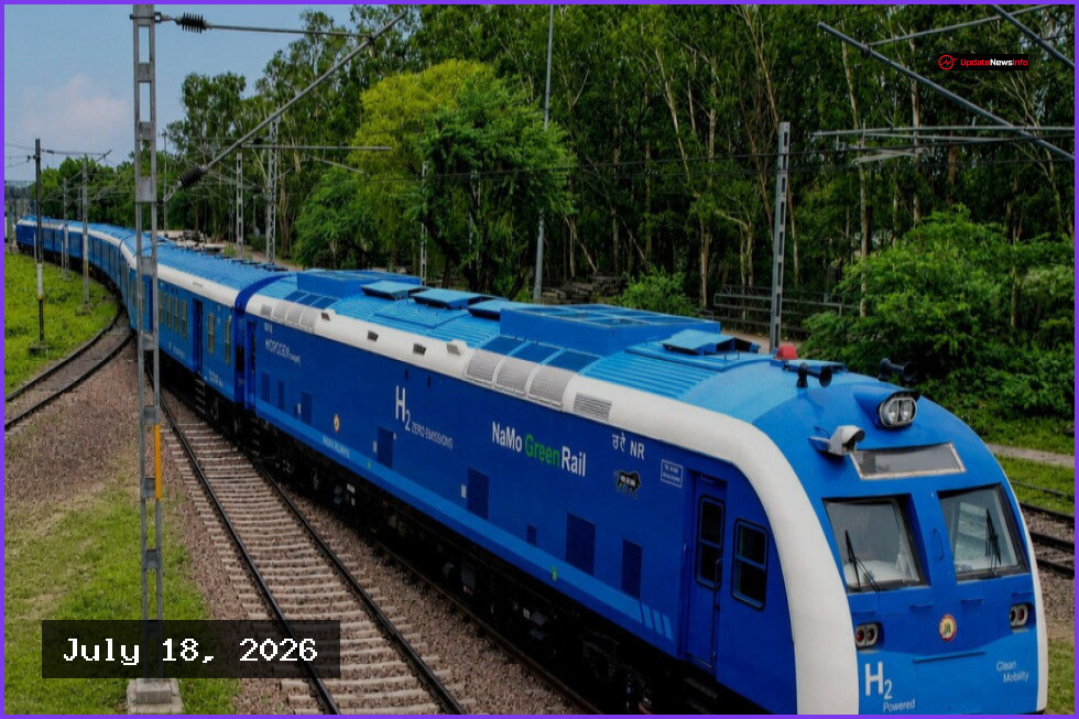 India Launches Its First Domestically Built Hydrogen-Powered Train