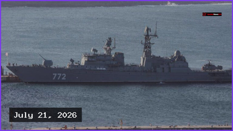 Russian Warship Conducts Live-Fire Exercise Off Plymouth Coast