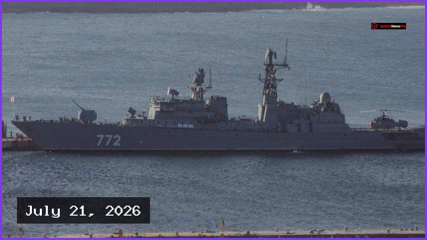 Russian Warship Conducts Live-Fire Exercise Off Plymouth Coast