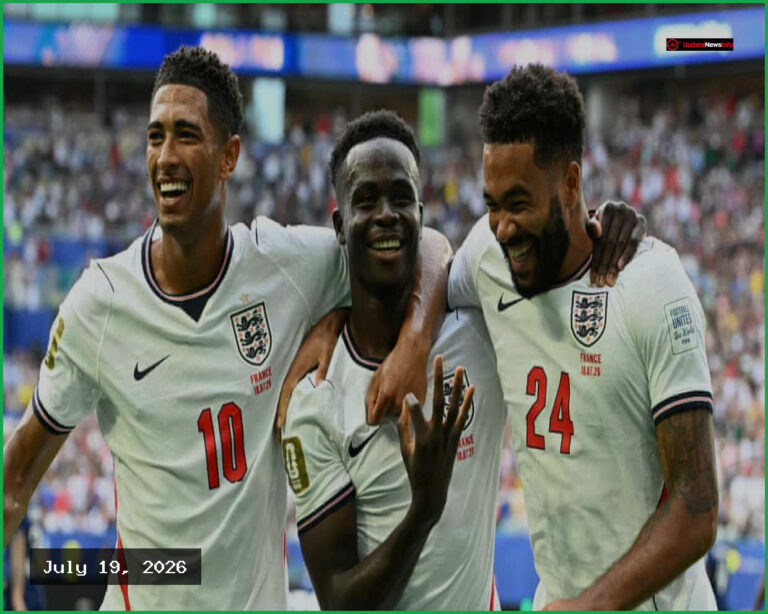 Saka hat-trick leads England to 6-4 victory over France in third-place playoff