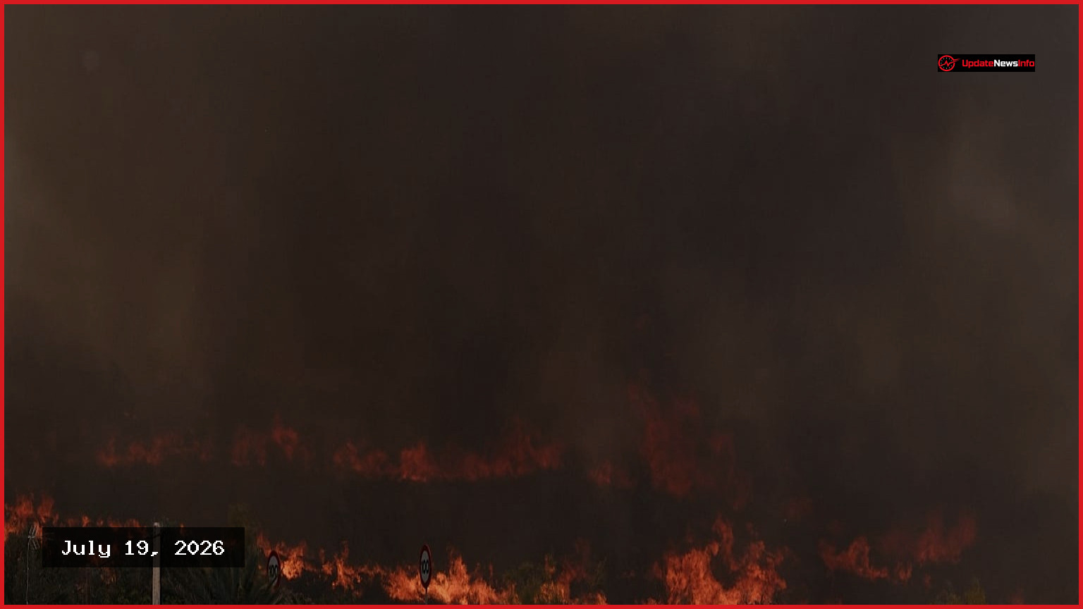 Wildfires in Spain: Zaragoza blaze destroys 15,400