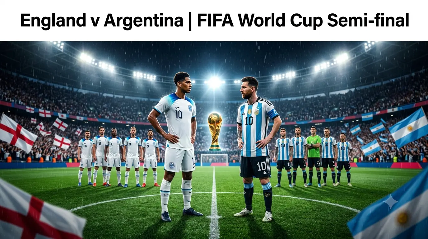 England v Argentina | FIFA World Cup Semi-final 2026 Preview, Prediction & Team News