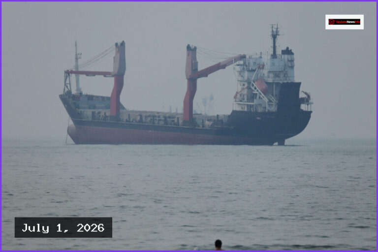 Foreign Vessel Runs Aground in Strait of Hormuz