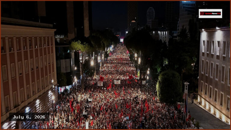 Thousands Protest in Tirana Against Trump-Linked Resort Project