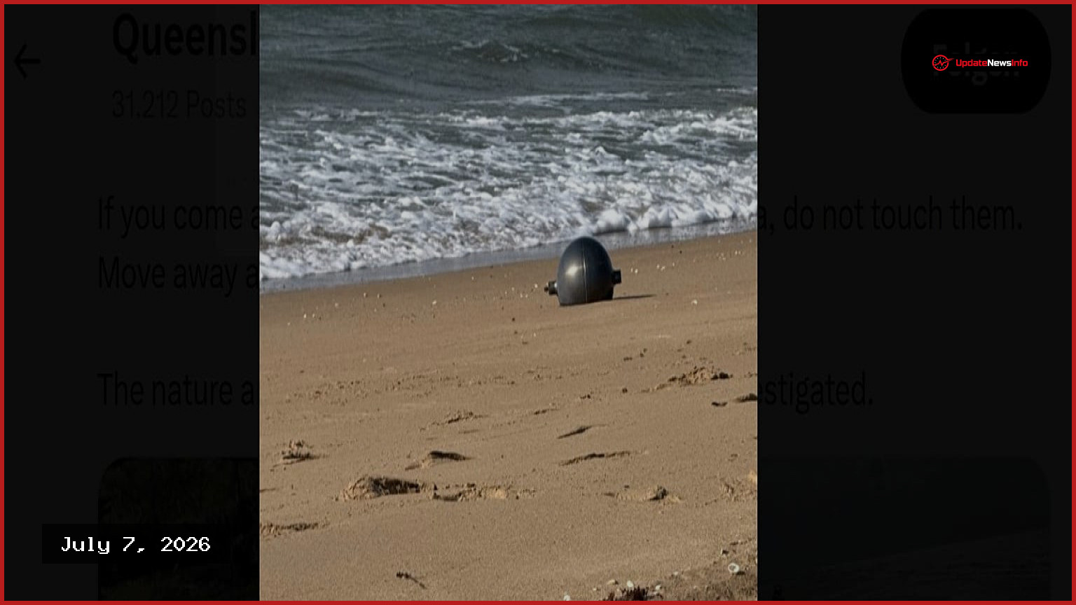 Queensland authorities warn of dangerous space debris on beach