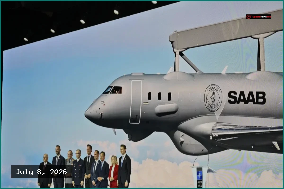 Saab Lands Historic Nato Deal to Replace US Surveillance Fleet