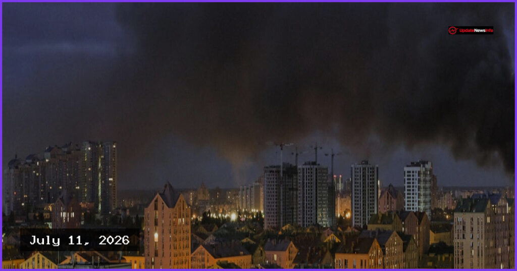 Russian Missile and Drone Strike Leaves 11 Injured in Kyiv